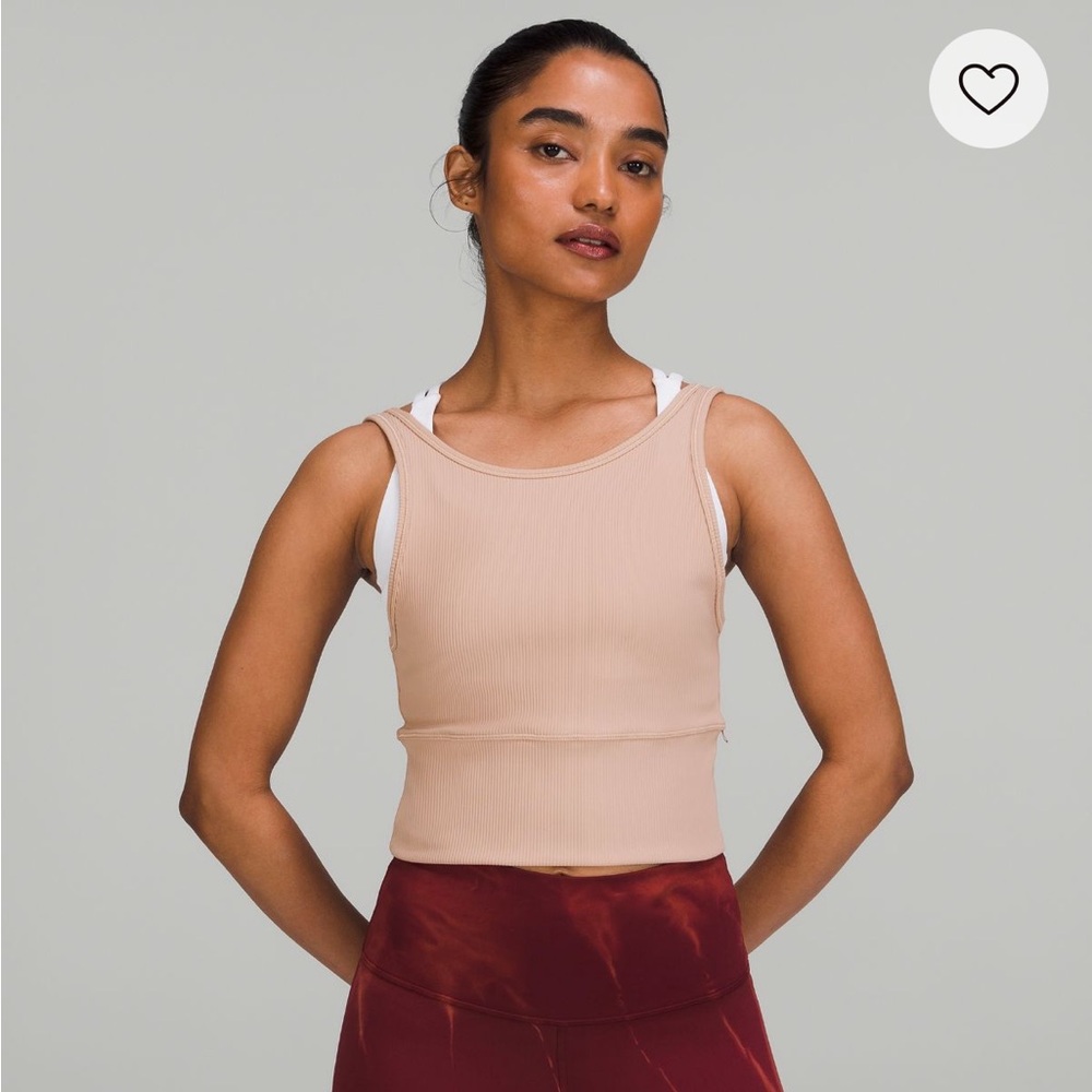 NWT Lululemon Power Pivot Tank Pink Clay - Size 6